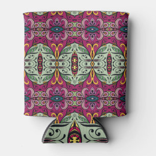 Rafraîchisseur Pour Canette Doodle ethnique tribal géométrique floral