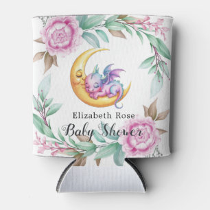 Rafraîchisseur Pour Canette Dragon rose mignon et Baby shower de fille de pivo