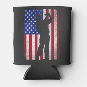 Rafraîchisseur Pour Canette Drapeau américain de golf Patriotic 4 juillet
