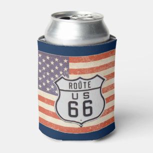 Rafraîchisseur Pour Canette Drapeau américain Route 66