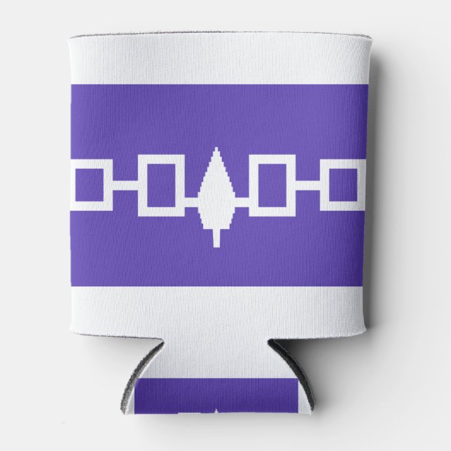 Rafraîchisseur Pour Canette Drapeau amérindien iroquois (Devant)