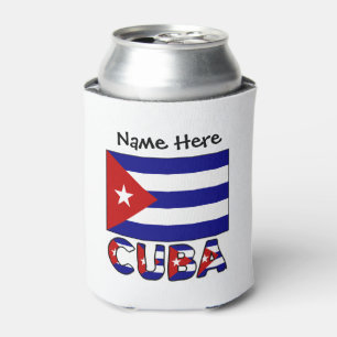 Rafraîchisseur Pour Canette Drapeau cubain bleu foncé personnalisé Cuba