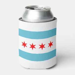 Rafraîchisseur Pour Canette Drapeau de Chicago
