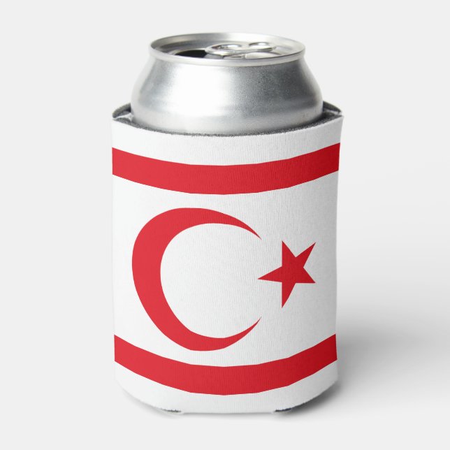 Rafraîchisseur Pour Canette Drapeau de Chypre du Nord (Can devant)