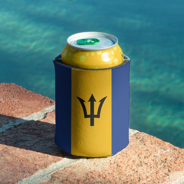 Rafraîchisseur Pour Canette Drapeau de la Barbade (Piscine in situ)
