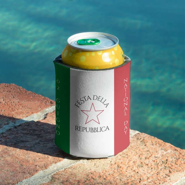 Rafraîchisseur Pour Canette Drapeau de la Festa della Repubblica (Piscine in situ)