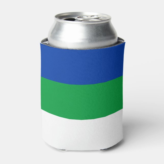 Rafraîchisseur Pour Canette Drapeau de la République de Komi (Can devant)