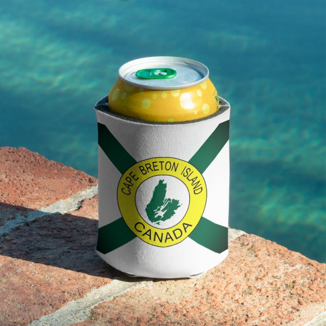 Rafraîchisseur Pour Canette Drapeau de l'île du Cap-Breton (non officiel) (Piscine in situ)