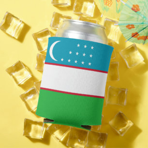 Rafraîchisseur Pour Canette Drapeau de l'Ouzbékistan