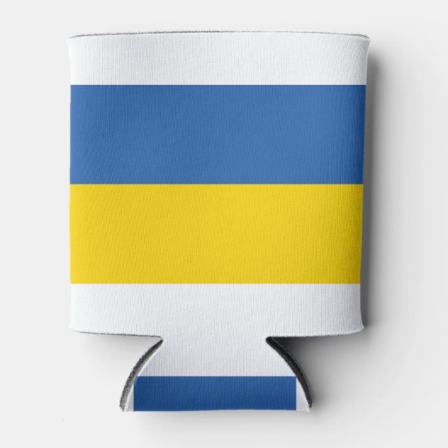 RAFRAÎCHISSEUR  POUR CANETTE DRAPEAU DE L'UKRAINE (Devant)