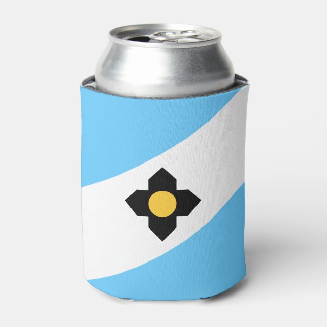 Rafraîchisseur Pour Canette Drapeau de Madison, Wisconsin Can Cooler (Can devant)