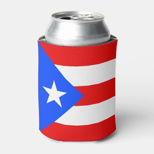 Rafraîchisseur Pour Canette Drapeau de Porto Rico (Can devant)