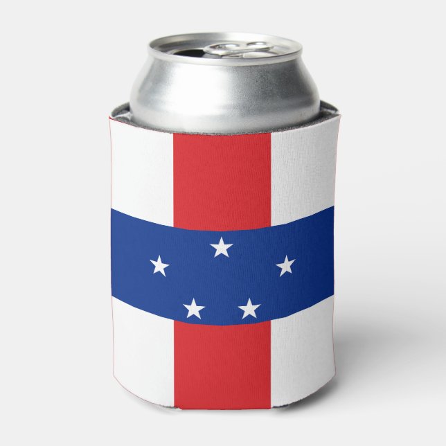 Rafraîchisseur Pour Canette Drapeau des Antilles Pays-Bas (Can devant)