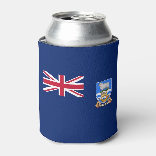 Rafraîchisseur Pour Canette Drapeau des îles Falkland (Can devant)