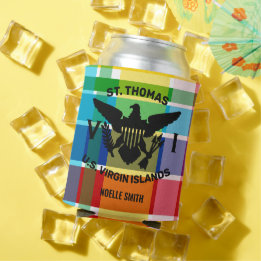 Rafraîchisseur Pour Canette Drapeau des îles Vierges américaines St. Thomas (N