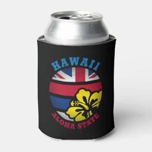 RAFRAÎCHISSEUR  POUR CANETTE DRAPEAU D'ÉTAT DE HAWAII ALOHA