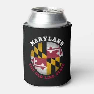 RAFRAÎCHISSEUR  POUR CANETTE DRAPEAU D'ÉTAT DE LA VIEILLE LIGNE DE MARYLAND