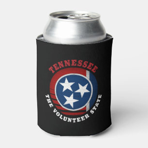 RAFRAÎCHISSEUR  POUR CANETTE DRAPEAU D'ÉTAT DE VOLONTAIRE TENNESSEE