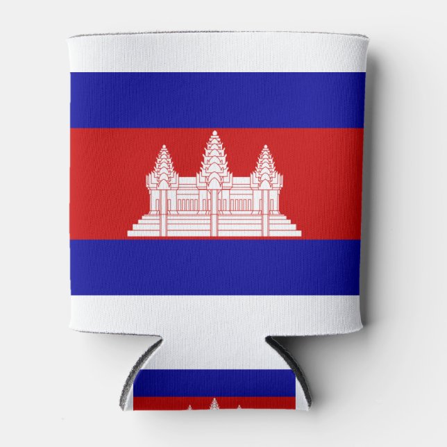 Rafraîchisseur Pour Canette Drapeau du Cambodge (Devant)
