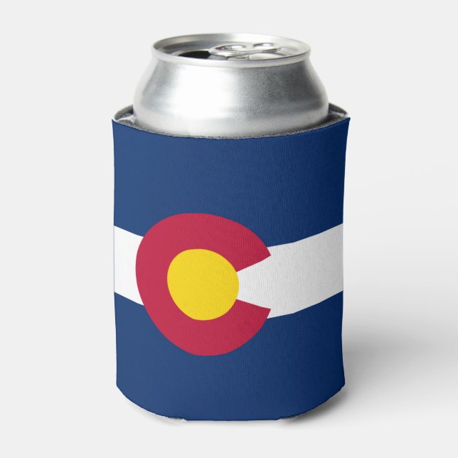 Rafraîchisseur Pour Canette Drapeau du Colorado, drapeau de l'État américain (Can devant)