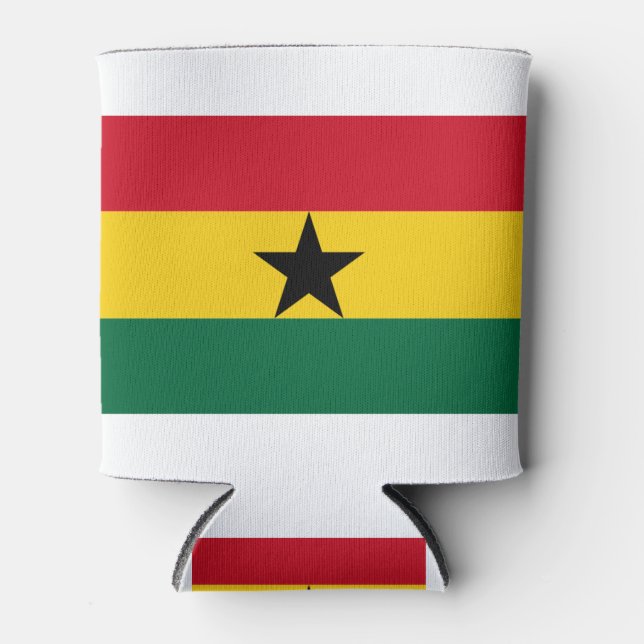 Rafraîchisseur Pour Canette Drapeau du Ghana (Devant)