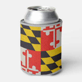 Rafraîchisseur Pour Canette Drapeau du Maryland - Grunge