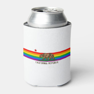 Rafraîchisseur Pour Canette Drapeau Gay pride de Californie