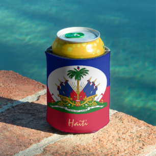 Rafraîchisseur Pour Canette Drapeau haïtien & fête Haïti, barbecue /sports