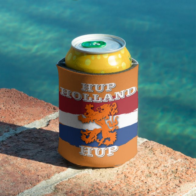 Rafraîchisseur Pour Canette Drapeau hollandais Orange Lion Team Hollande (Piscine in situ)