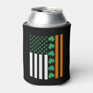 Rafraîchisseur Pour Canette Drapeau irlandais américain St Pattys St patrick P