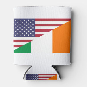 Rafraîchisseur Pour Canette Drapeau irlandais American Pride US Irlande