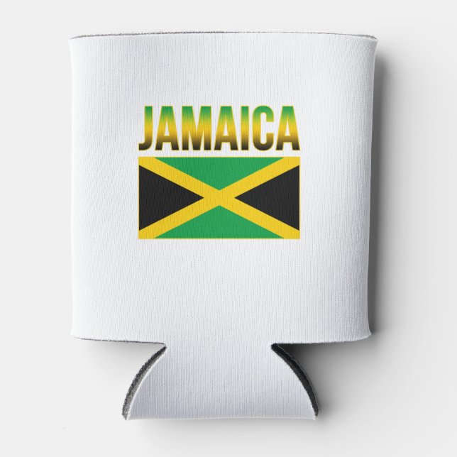 Rafraîchisseur Pour Canette Drapeau Jamaïcain De Fierté (Devant)
