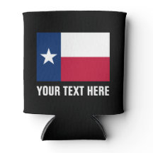 Drapeau Texas peut refroidir | Bouteille de bière 