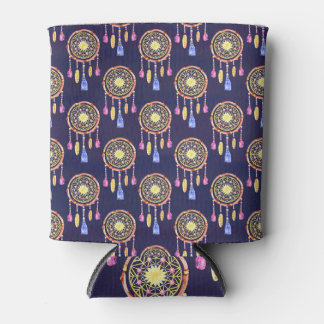 Rafraîchisseur Pour Canette Dreamcatchers Plumes Aquarelle Texture transparent