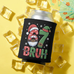 Rafraîchisseur Pour Canette Drôle 6 7 Six Sept Bruh Meme Noël Santa Elf 