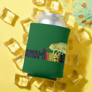 Rafraîchisseur Pour Canette Drôle de Camou-flawless Pun de Caméléon