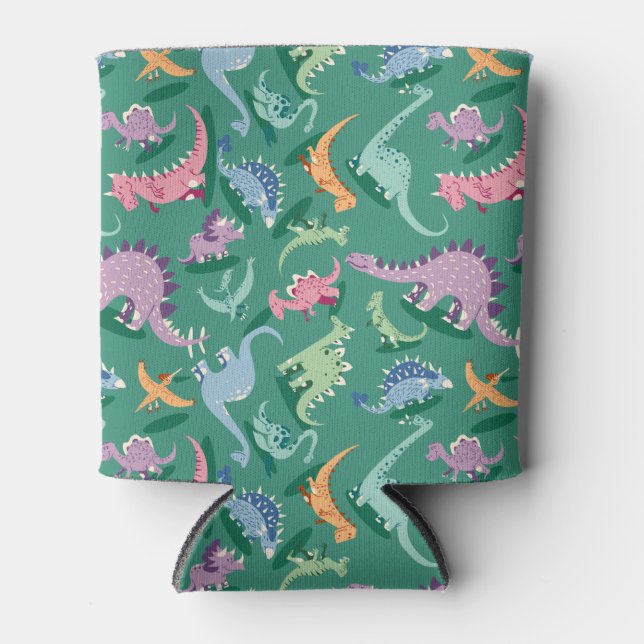 Rafraîchisseur Pour Canette Drôle dino-BD motif dinosaure (Devant)