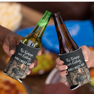 Rafraîchisseur Pour Canette Drôle Drôle Dur Turquie chasser Citation de Bière 