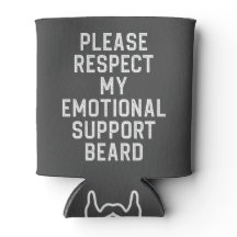 Drôle Homme's Emotional Support Beard Joke Gift
