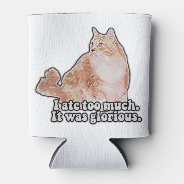 Rafraîchisseur Pour Canette Drôle mème de chat grincheux pour les amateurs de  (Devant)