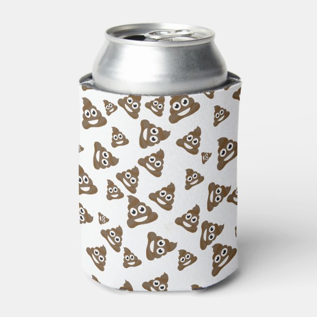 Rafraîchisseur Pour Canette Drôle mignon Poop Emoji Motif (Can devant)