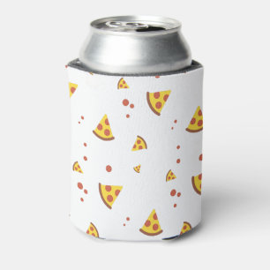 Rafraîchisseur Pour Canette Drôle motif minimaliste de pizza pepperoni rétro