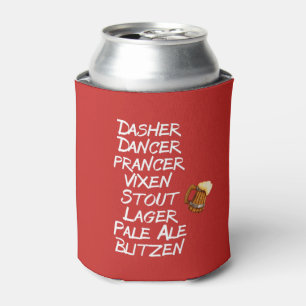 Rafraîchisseur Pour Canette Drôle Noms des rennes de bière Noël