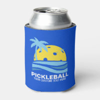 Drôle Pickleball Palm Tree Sun Texte personnalisé