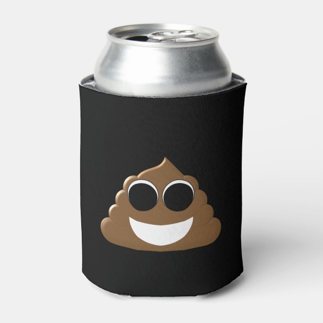 Rafraîchisseur Pour Canette Drôle Poop Emoji (Can devant)