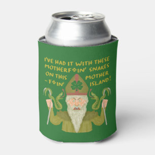 Rafraîchisseur Pour Canette Drôle Saint Patrick's Day Snakes Joke Green Irish