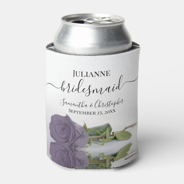 Rafraîchisseur Pour Canette Dusty Purple Rose Élégant Mariage de Bridesmaid (Can devant)
