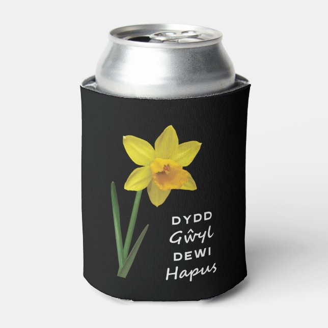 Rafraîchisseur Pour Canette Dydd Giles Dewi Hapus Joyeux St David's Day (Can devant)