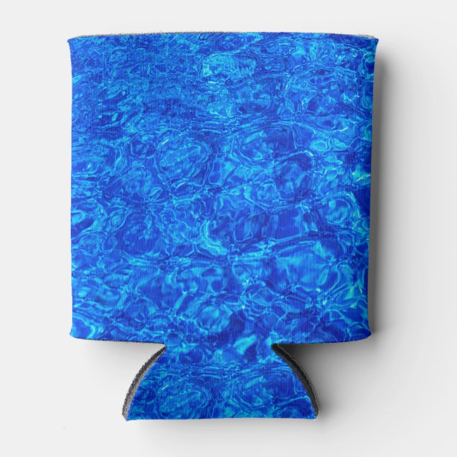 Rafraîchisseur Pour Canette Eau bleue cool sur une boîte coozie (Devant)