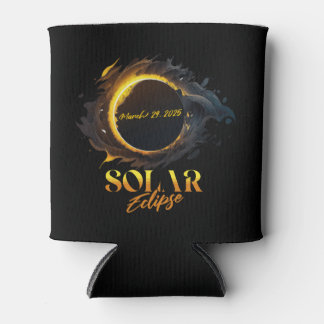 Rafraîchisseur Pour Canette Éclipse solaire 29 mars 2025 Commémoratif